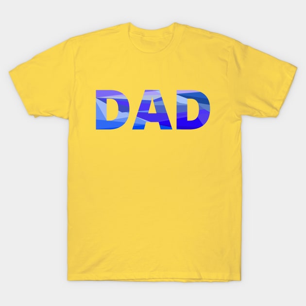 Dad pastel colors chunky design for proud fathers, new dads, fathers to be T-Shirt by strangelyhandsome